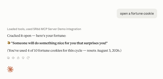 Screenshot Fortune Cookie