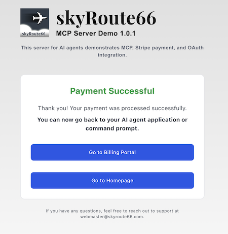Screenshot Payment Success